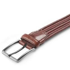 Fawler Ceinture Tressée Brune En Cuir Italien Pleine Fleur 7 Fawler Ceinture Tressée Brune En Cuir Italien Pleine Fleur -Chapeau Fawler en ligne 28059 3