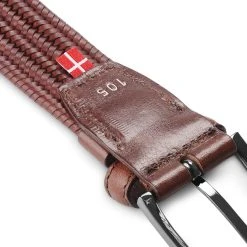 Fawler Ceinture Tressée Brune En Cuir Italien Pleine Fleur 8 Fawler Ceinture Tressée Brune En Cuir Italien Pleine Fleur -Chapeau Fawler en ligne 28059 4