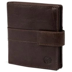 Lucleon Portefeuille Montreal Vertical En Cuir Marron RFID