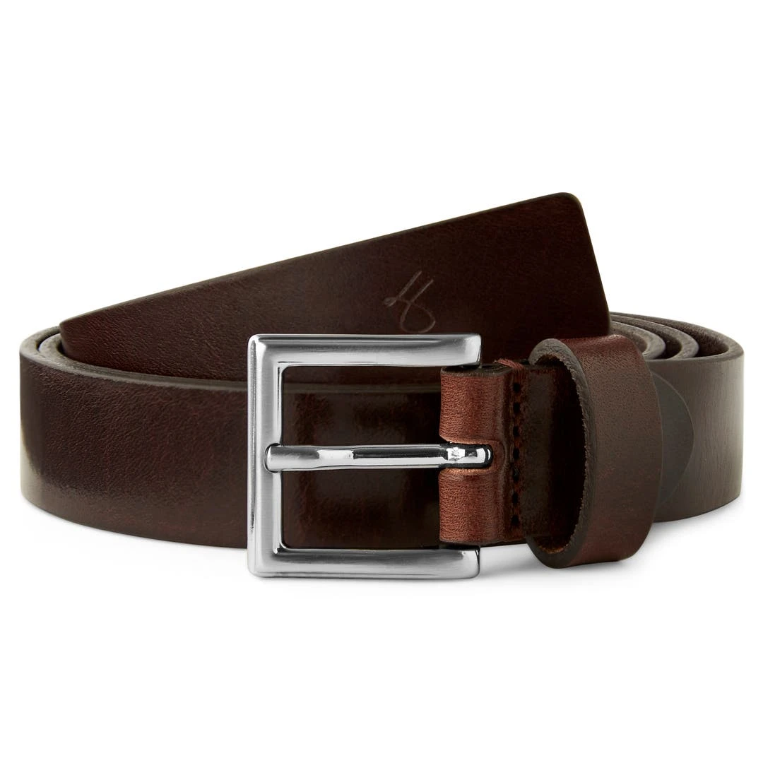 Fawler Ceinture En Cuir Brun Foncé Filippo 1 Fawler Ceinture En Cuir Brun Foncé Filippo