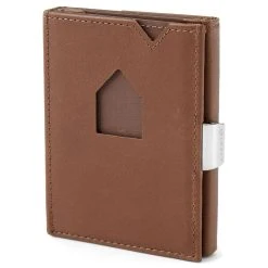 Exentri Porte-cartes Exentri En Cuir Marron