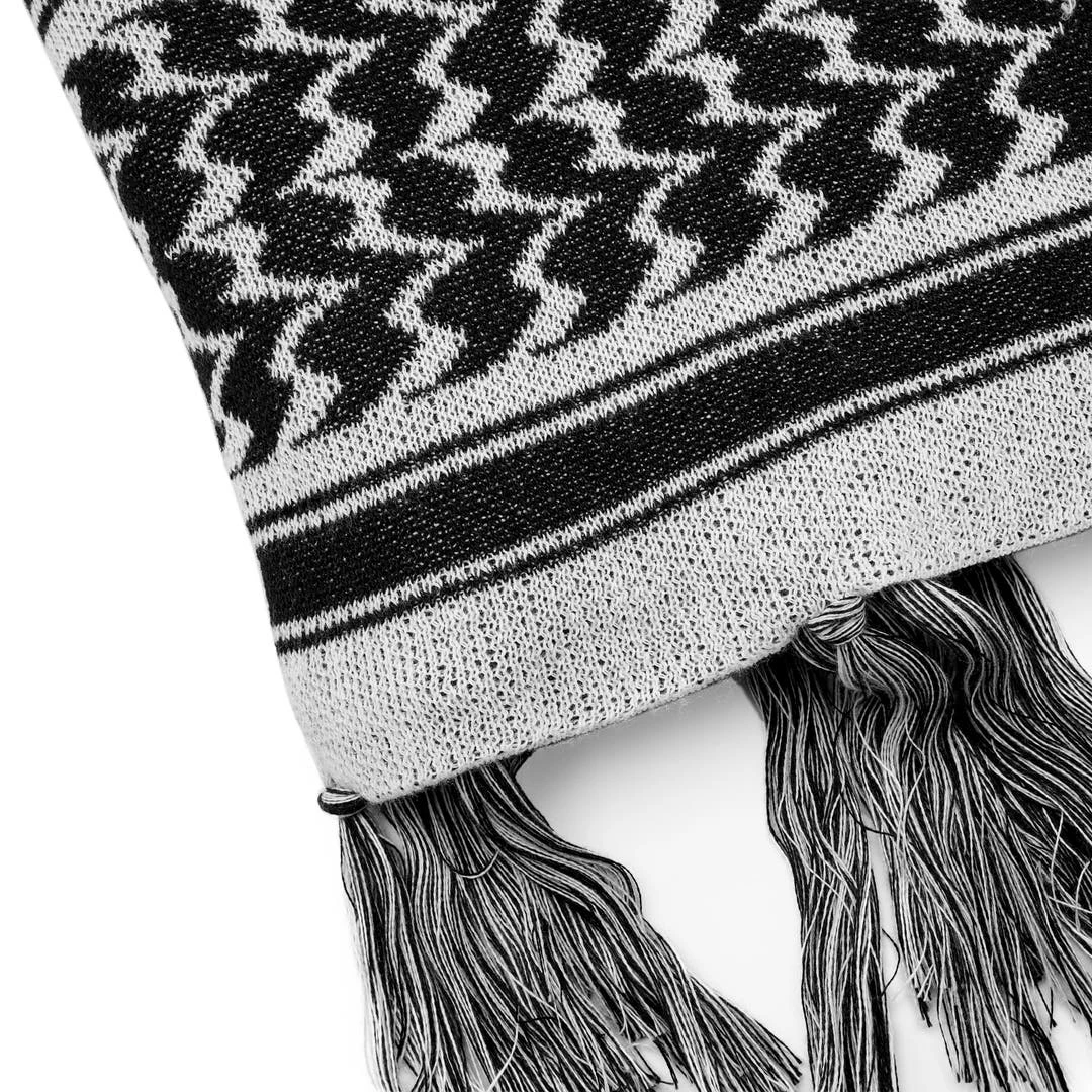 Lucleon Hiems | Foulard Bandana à Carreaux Noir Et Blanc 5 Lucleon Hiems | Foulard Bandana à Carreaux Noir Et Blanc – Image 5