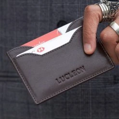 Lucleon Porte-cartes RFID Bruce Marron -Chapeau Fawler en ligne 3591 cardholder img 0681 1