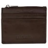 Lucleon Porte-cartes Multi Zip Marron Avec Protection RFID