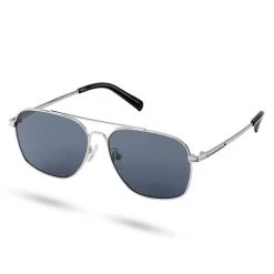 Waykins Lunettes De Soleil Argentées Wolcott Thea à Verres Gris