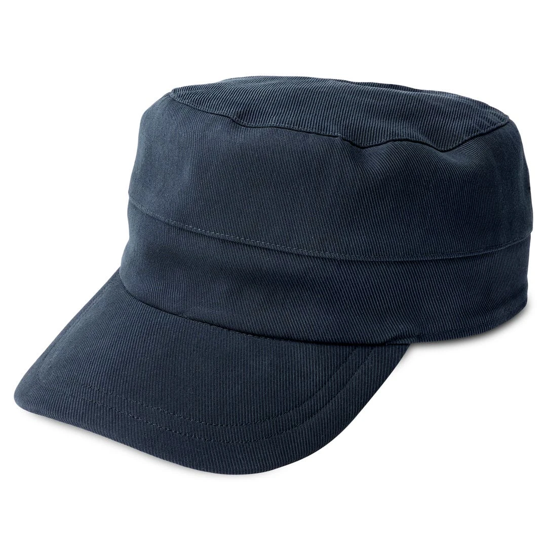Fawler Casquette Militaire Flynn En Coton Bleu 1 Fawler Casquette Militaire Flynn En Coton Bleu