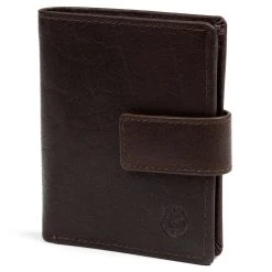 Lucleon Portefeuille Montreal Compact En Cuir Marron RFID