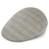 Fawler Casquette Plate Tirreno à Motif écossais Gris