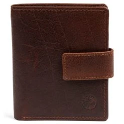 Lucleon Portefeuille Montreal Compact En Cuir Marron Foncé RFID -Chapeau Fawler en ligne 4 3 4 6