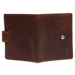 Lucleon Portefeuille Montreal Compact En Cuir Marron Foncé RFID -Chapeau Fawler en ligne 4 6 50