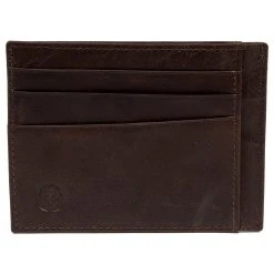 Lucleon Porte-cartes Montréal En Cuir Marron Foncé RFID