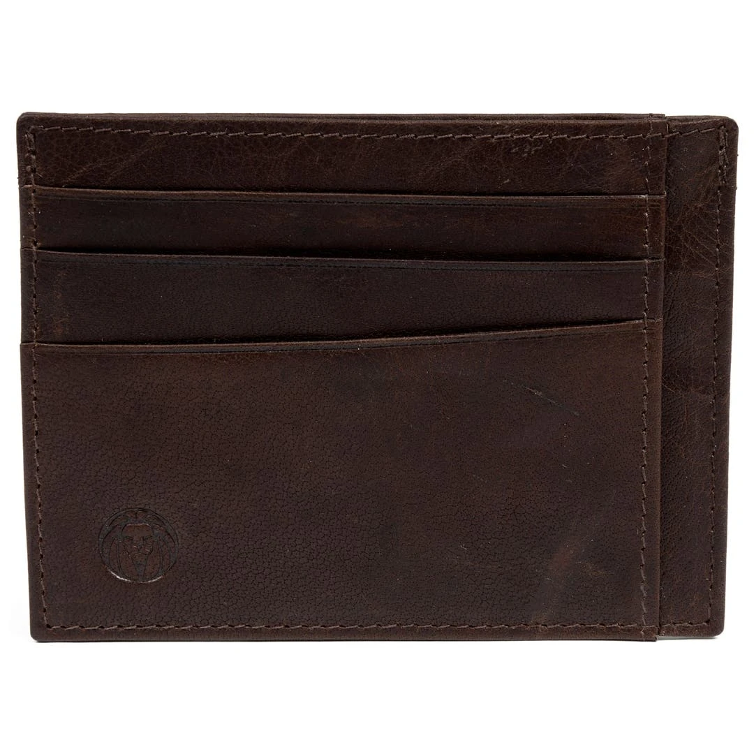 Lucleon Porte-cartes Montréal En Cuir Marron Foncé RFID 1 Lucleon Porte-cartes Montréal En Cuir Marron Foncé RFID