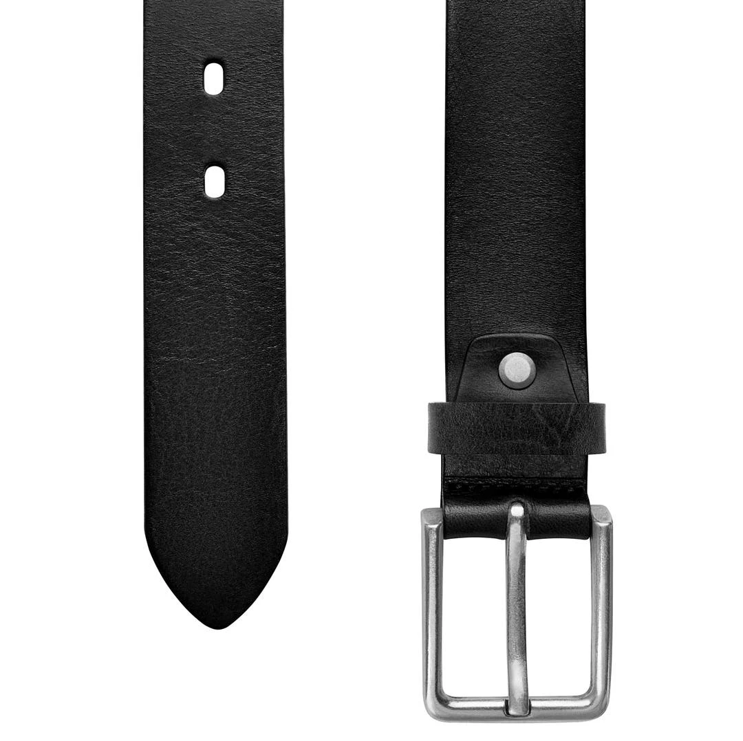 BSWK Vincio | Ceinture Noire En Cuir Pleine Fleur 2 BSWK Vincio | Ceinture Noire En Cuir Pleine Fleur – Image 2
