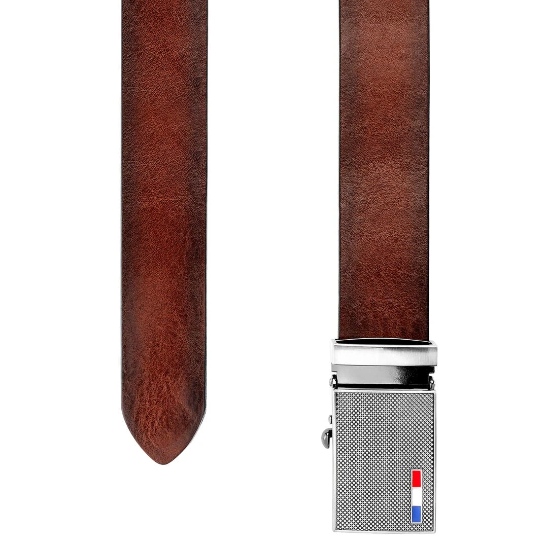 BSWK Ceinture Automatique En Cuir Pleine Fleur Marron à Finition Vintage 2 BSWK Ceinture Automatique En Cuir Pleine Fleur Marron à Finition Vintage – Image 2