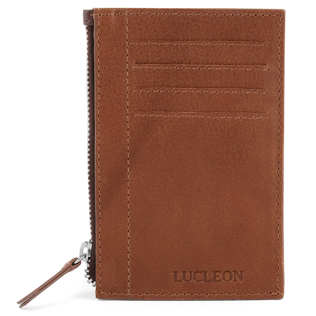 Lucleon Porte-cartes Lemmy Anti-RFID En Cuir Brun Clair 3 Lucleon Porte-cartes Lemmy Anti-RFID En Cuir Brun Clair – Image 3
