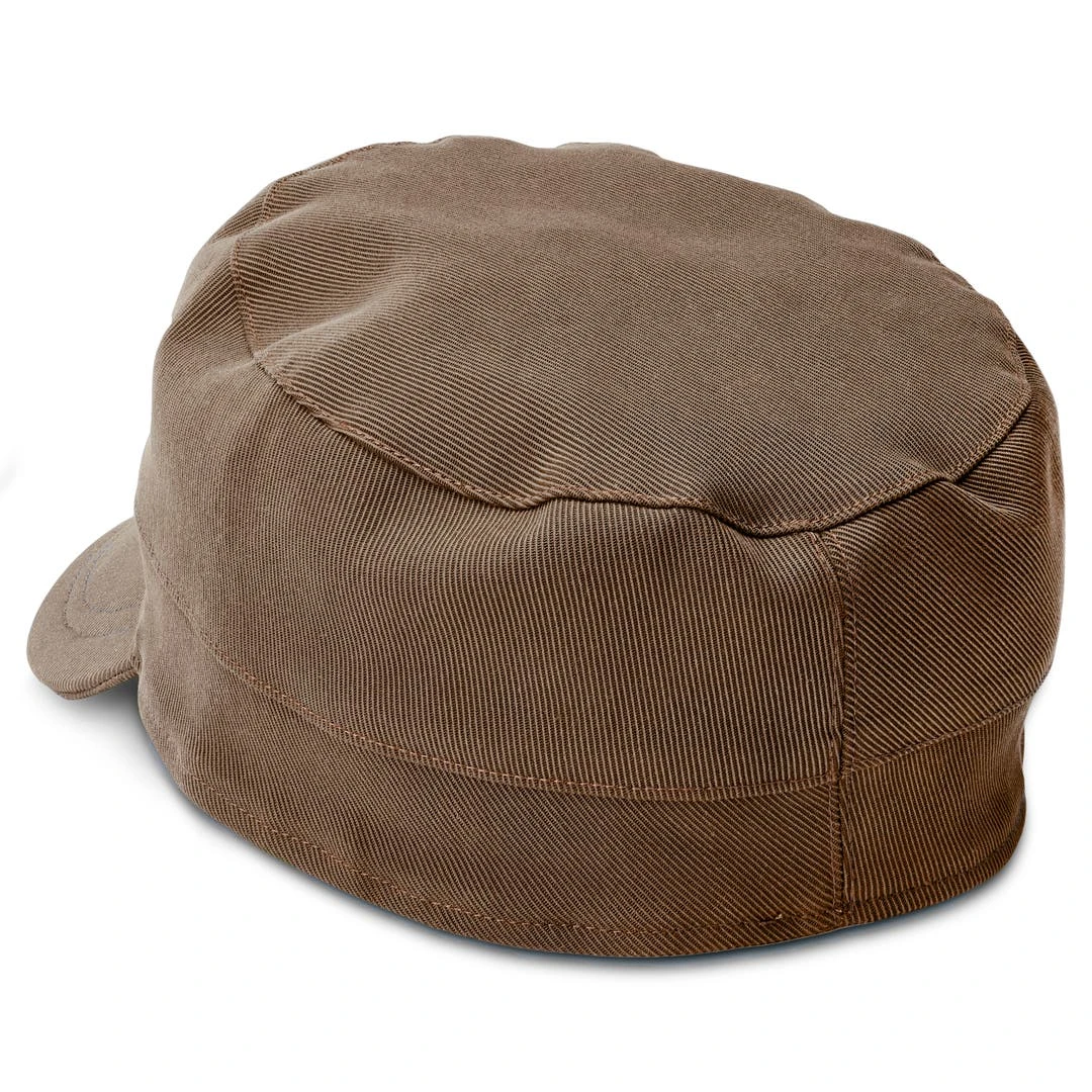 Fawler Casquette Militaire Flynn En Coton Marron 4 Fawler Casquette Militaire Flynn En Coton Marron – Image 4