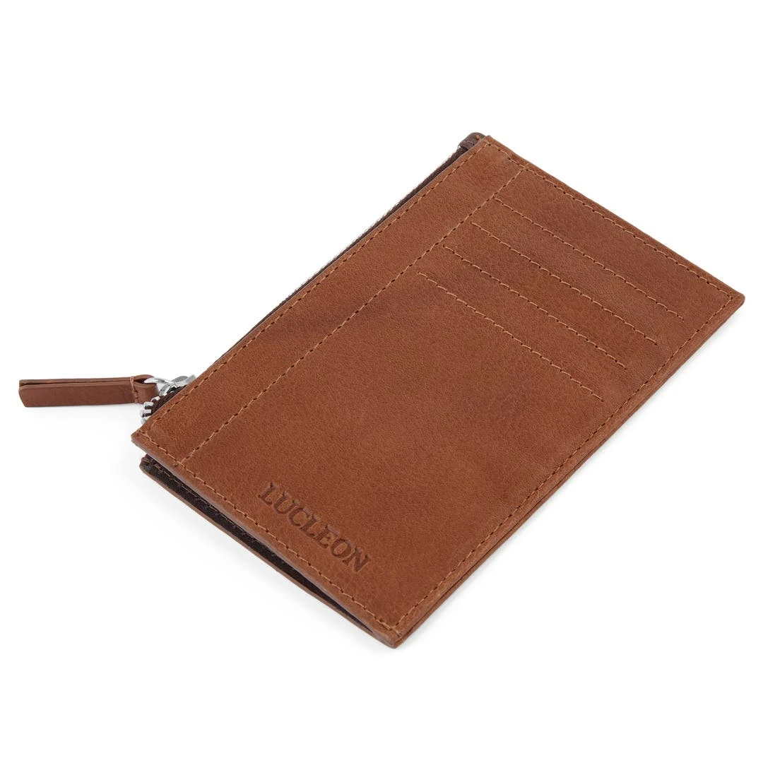 Lucleon Porte-cartes Lemmy Anti-RFID En Cuir Brun Clair 5 Lucleon Porte-cartes Lemmy Anti-RFID En Cuir Brun Clair – Image 5