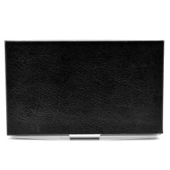 Fort Tempus Porte-cartes De Crédit Métal Et Cuir Noir -Chapeau Fawler en ligne 54 2 6