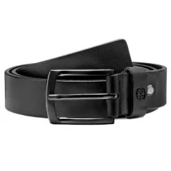 Salt & Hide Ceinture Noire En Cuir Pleine Fleur Sasha