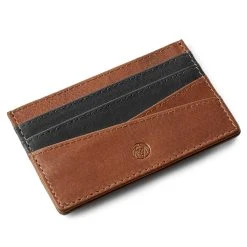 Lucleon Porte-cartes Lacey En Cuir Havane & Noir Anti-RFID -Chapeau Fawler en ligne 6 6 copy 1