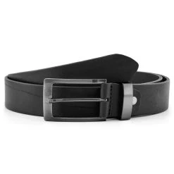 BSWK Ceinture En Cuir Noir Moderne