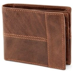 Collin Rowe Portefeuille Marron à Double Volet