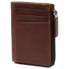 Lucleon Portefeuille Montreal Casual En Cuir Marron Foncé RFID