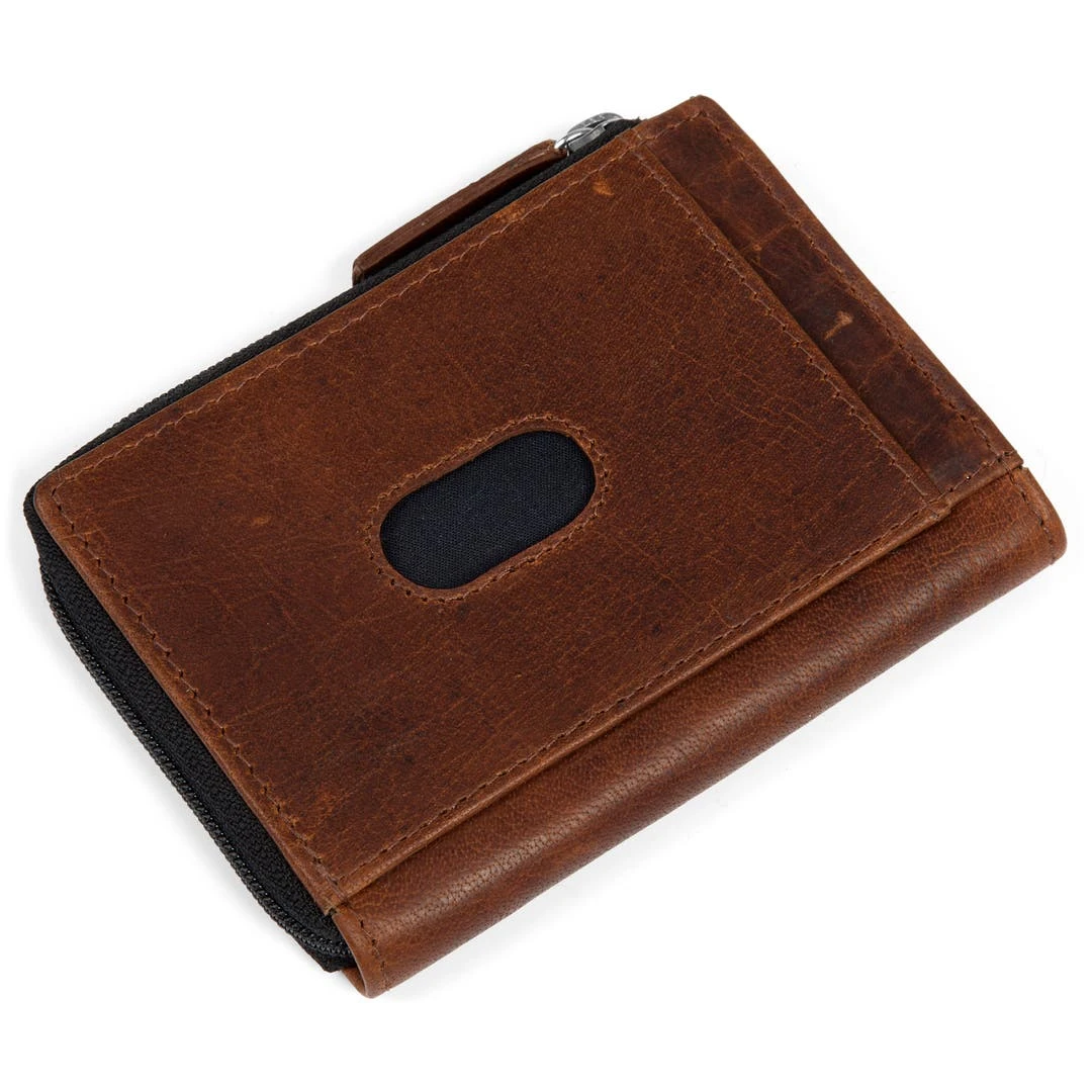 Lucleon Portefeuille Montreal Casual En Cuir Marron Foncé RFID 4 Lucleon Portefeuille Montreal Casual En Cuir Marron Foncé RFID – Image 4