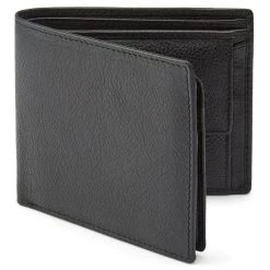 Lucleon Portefeuille En Cuir Noir Anti-RFID Smith