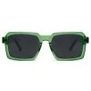 Otsu Occasus | Lunettes De Soleil Vert Fluo XL à Formes Géométriques Et Verres Polarisés