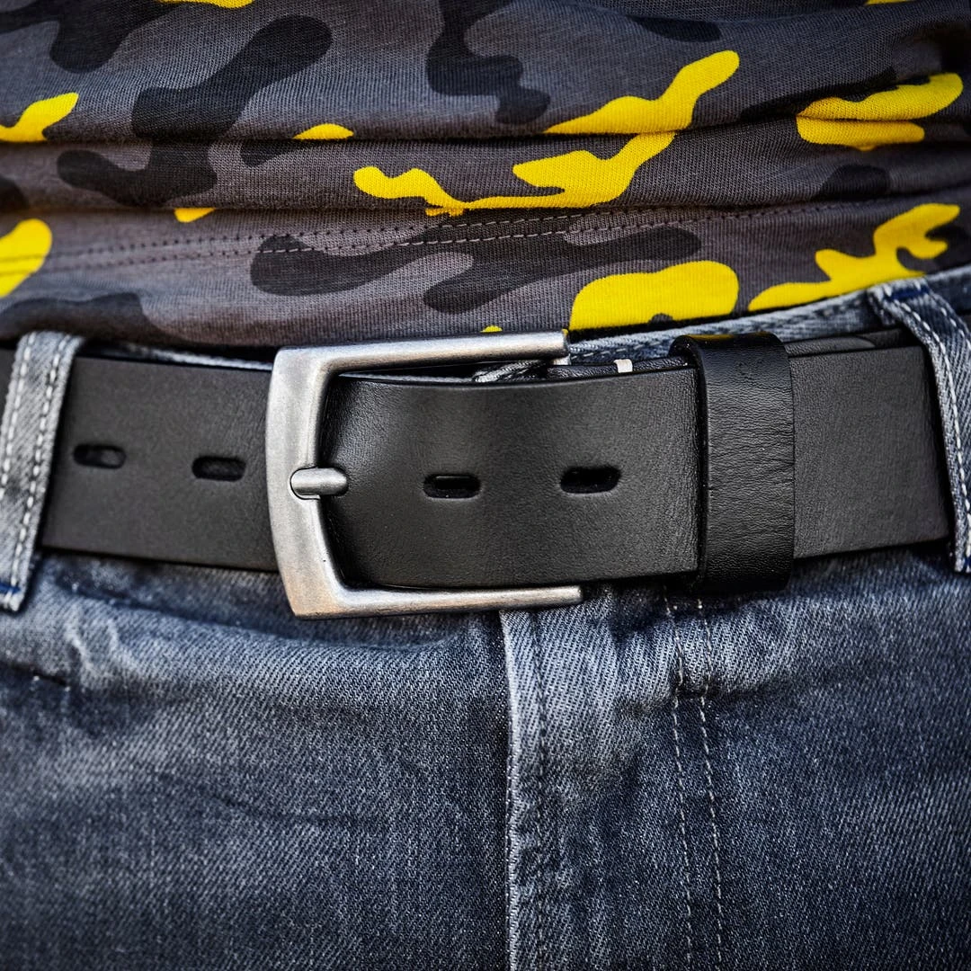 Salt & Hide Ceinture En Cuir Noir Réglisse 6 Salt & Hide Ceinture En Cuir Noir Réglisse – Image 6