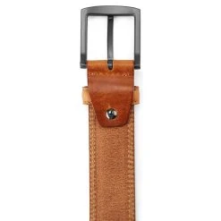 BSWK Ceinture En Cuir Lisse Brun Cognac -Chapeau Fawler en ligne Bosswik 1 2 5