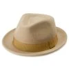 Fawler Chapeau Trilby Tomasso Moda Beige Clair