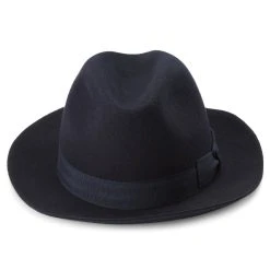 Fawler Chapeau Fedora Filippo Bleu Marine à Bords Bruts -Chapeau Fawler en ligne Hat 13 2 copy 3