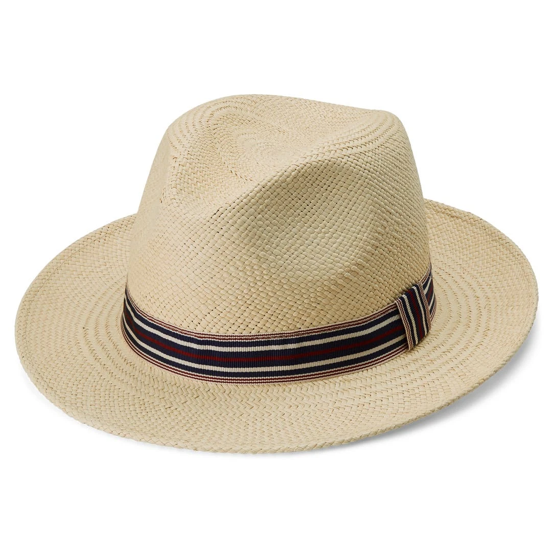 Fawler Chapeau Panama Moda De Couleur Naturelle Avec Gallon Rayé Piero 1 Fawler Chapeau Panama Moda De Couleur Naturelle Avec Gallon Rayé Piero