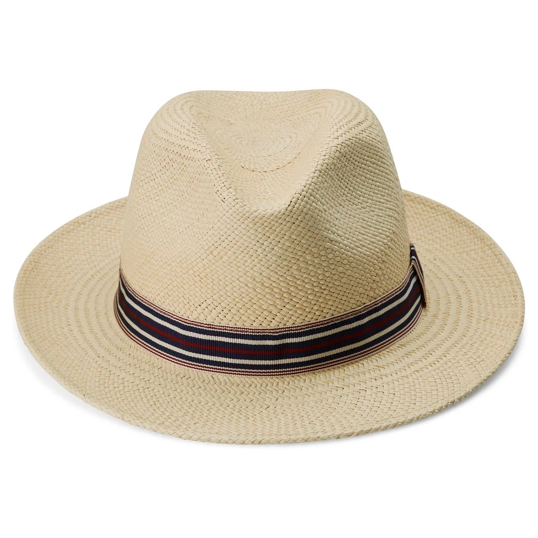 Fawler Chapeau Panama Moda De Couleur Naturelle Avec Gallon Rayé Piero 2 Fawler Chapeau Panama Moda De Couleur Naturelle Avec Gallon Rayé Piero – Image 2