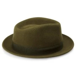 Fawler Chapeau Trilby Tomasso Moda Vert Olive -Chapeau Fawler en ligne Hat 2 4 copy 3