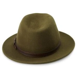Fawler Chapeau Fédora Flavio Moda Vert à Bord Plat -Chapeau Fawler en ligne Hat 3 3 copy 6