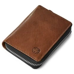 Lucleon Porte-cartes En Cuir Brun Havane Anti-RFID Cambodia -Chapeau Fawler en ligne Pawas wallet 11 6 copy
