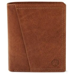 Lucleon Portefeuille En Cuir Brun Havane Rustique Anti-RFID Cambodia -Chapeau Fawler en ligne Pawas wallet 3 4 copy