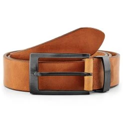 BSWK Ceinture En Cuir Brun Clair
