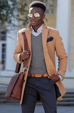 BSWK Ceinture En Cuir Brun Clair -Chapeau Fawler en ligne a billed 1 356