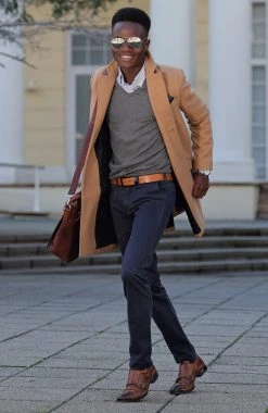 BSWK Ceinture En Cuir Brun Clair -Chapeau Fawler en ligne a billed 3 2 108