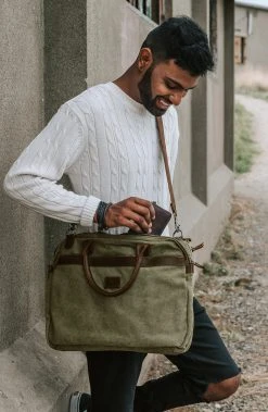 Lucleon Porte-cartes Accordéon Montreal En Cuir Havane RFID -Chapeau Fawler en ligne billed 1 473