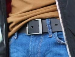 BSWK Ceinture En Cuir Noir Polyvalente -Chapeau Fawler en ligne billed 5 1 6