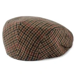 Fawler Casquette Plate Fido Boston à Motif Pied De Poule Marron -Chapeau Fawler en ligne bjhchfdrdf 3