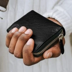 Lucleon Porte-cartes Accordéon Montreal En Cuir Noir RFID -Chapeau Fawler en ligne black montreal rfid leather cardholder