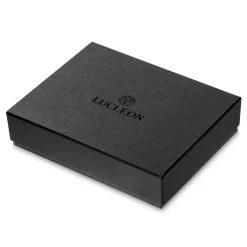 Lucleon Portefeuille En Cuir Noir Anti-RFID Larson -Chapeau Fawler en ligne box copy 2