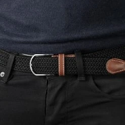 Collin Rowe Ceinture élastique Noire XL -Chapeau Fawler en ligne c rel megashoot belts 18109 2 black