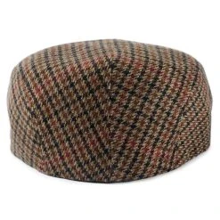 Fawler Casquette Plate Fido Boston à Motif Pied De Poule Marron -Chapeau Fawler en ligne cbyrdyfktu 3